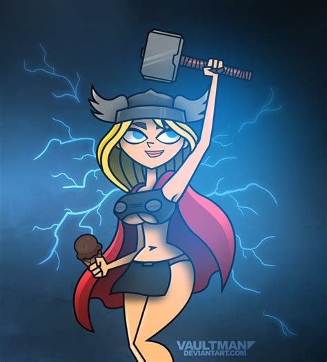 Lindsay As Thor Commission By Vaultman On Deviantart