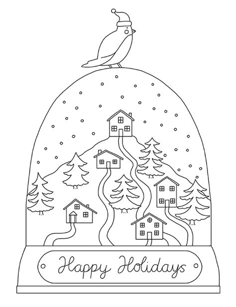 holiday coloring pages  print