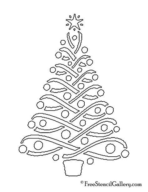 pin  yvonne lawson  stencils christmas tree stencil