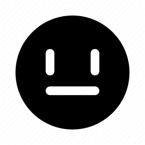 emoji face plain speechless icon