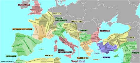 roman empire  ad  modern borders  europe mapporn