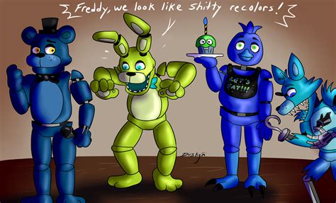 discomfort fnaf characters   colorings pt  rfivenightsatfreddys