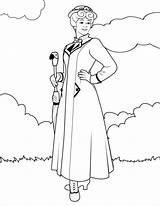 Poppins Colouring sketch template