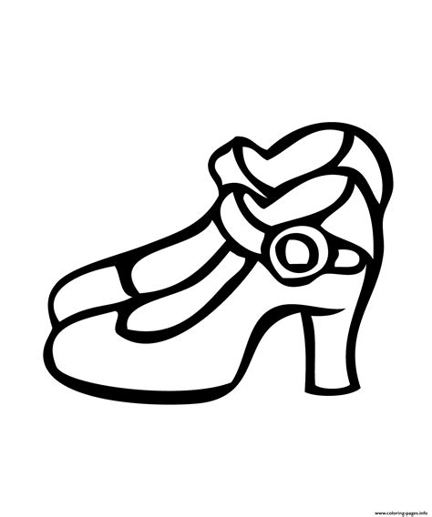 shoes young woman coloring page printable