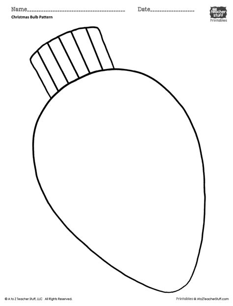 christmas light bulb coloring page    clipartmag