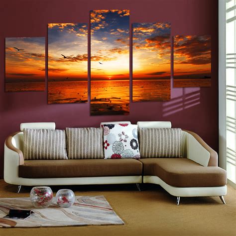 pieces unframed wall art picture gift home decoration canvas print