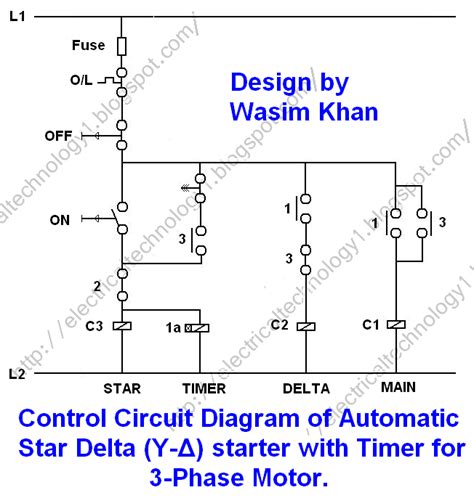 image result  single  diagram   phase automatic star delta starter electrical