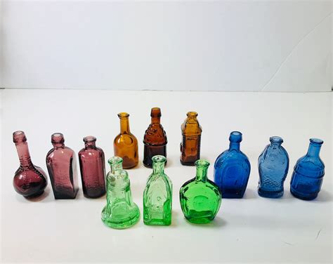 Collection Of Vintage Miniature Bottles Reproduction Of Etsy