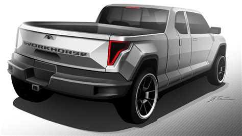workhorse electric pickup truck   working concept