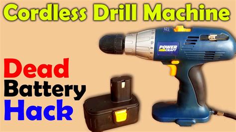 cordless drill machine dead battery hack rechargeable drill machine battery