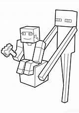 Minecraft Coloring Pages Print Book Raskraski Slender Character Fun Main Man Them Has sketch template