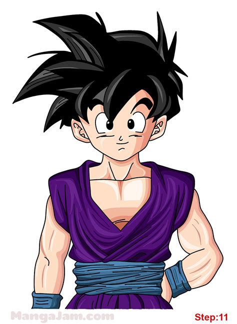How To Draw Gohan From Dragon Ball