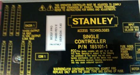 stanley single controller pn   tzsuppliescom