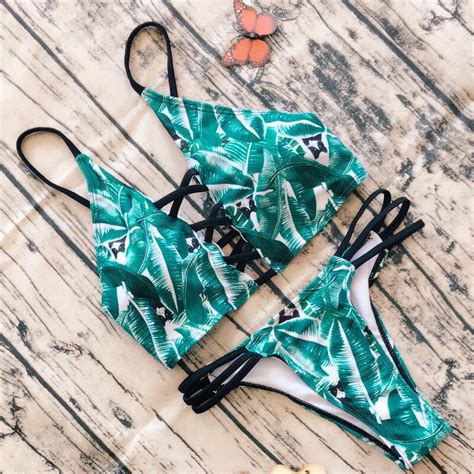 2017 hot swimwear bandage bikini sexy beach swimwear women swimsuit