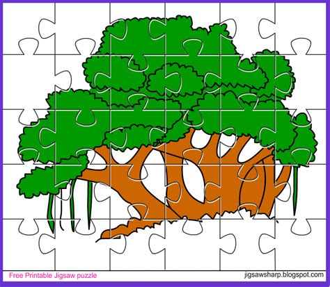 printable jigsaw puzzle game banyan tree jigsaw puzzle