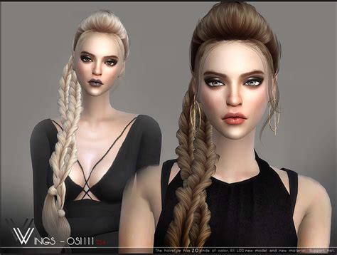 sims  ccs   hairstyle  wingssims cloud hot girl