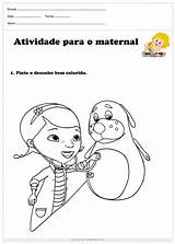 Maternal Atividade Pinte Colorido Lereaprender Ler Próximo sketch template