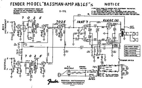 prowess amplifiers fender schematics bassman ab schematic