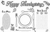 Thanksgiving Activity Placemat Kid Printable Sheet Coloring Maze Plate Fall Planner Word Search Draw Lovely Lovelyplanner Corn Drawing sketch template
