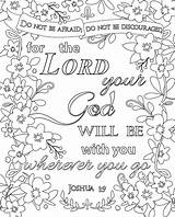Scripture Verses Printables Book Joshua Seniors Malvorlagen Psalm Scriptures Ideals Nbspthis sketch template