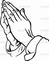 Gebed Handen Menselijke Paar Tatoo sketch template