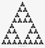Fractal Pyramid Sierpinski Triangle sketch template