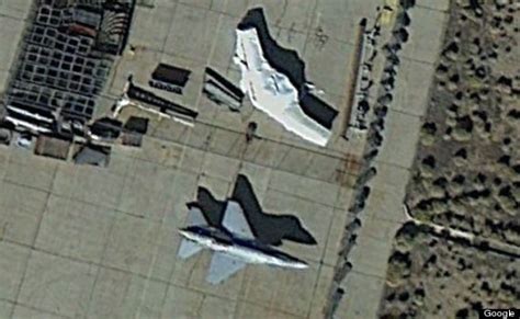mystery drone google maps image   show uav  lockheed martin skunk works photo huffpost