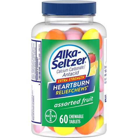 alka seltzer extra strength heartburn relief chews antacid tablets  ct walmartcom