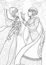 Midsummer Oberon Titania Coloring Nights Fairy Pheemcfaddell Shakespeare Changeling sketch template