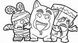 Oddbods Coloring Pages Printable Magical Kids Jeff sketch template