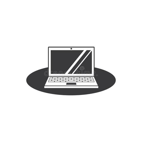 laptop logo icon vector illustration stock vector illustration