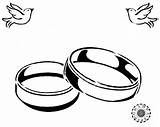 Ring Wedding Coloring Rings Drawing Pages Diamond Drawings Engagement Anniversary Line Happy Clipart Marriage Easy Draw Cartoon Printable Collection 50th sketch template