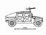 Humvee Hummer sketch template