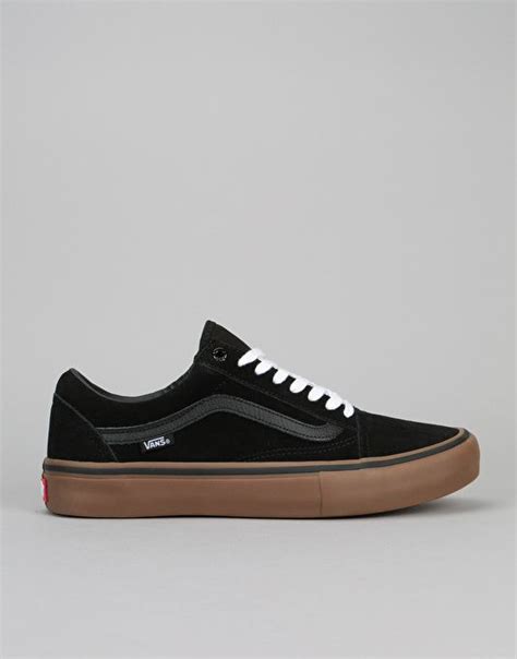 Vans Old Skool Pro Skate Shoes Black Gum Gum In 2023 Vans Vans Old