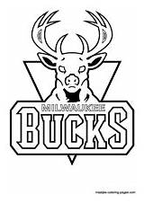 Coloring Bucks Milwaukee Pages Nba Logo Antonio Spurs San Kids Print Basketball Printable Color Book Getcolorings Search sketch template