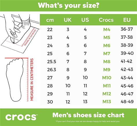 crocs men size chart monitoringsolarquestin