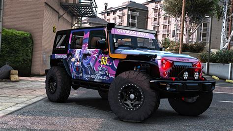 Jeep Wrangler Rubicon Itasha Uss Essex Azur Lane Paintjob Gta5