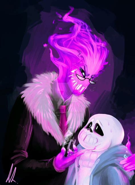 Grillby And Sans Undertale Underfell By Kleineswuschel