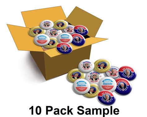 pack sample buttons presidentialelectioncom