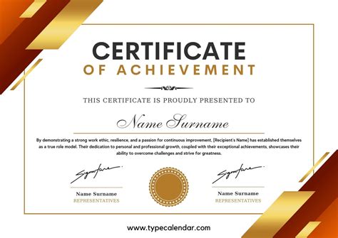 printable certificate  achievement recognize excellence