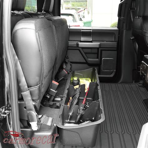 underseat storage case box rear  ford      super crew cab ebay