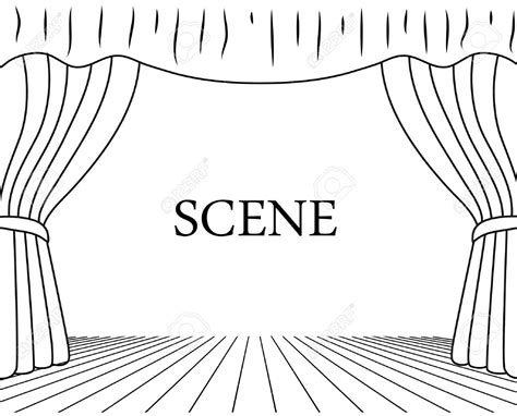 theatrical scene drawing white background theatre drawing drawings background drawing