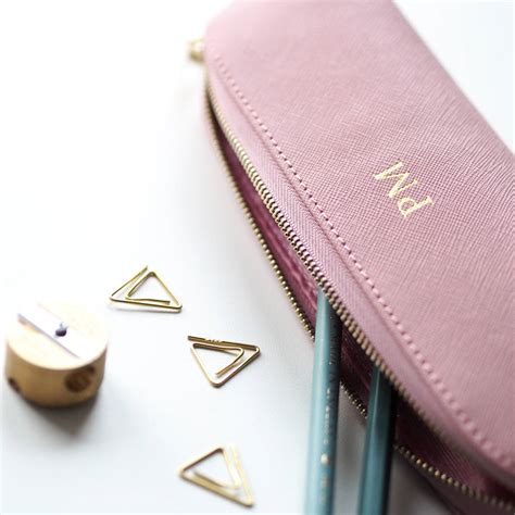 personalised leather pencil case  emilie rose notonthehighstreetcom
