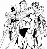 Coloring Pages Superman Justice League Coloring4free Related Posts Kids sketch template