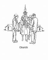 Church Color Going sketch template