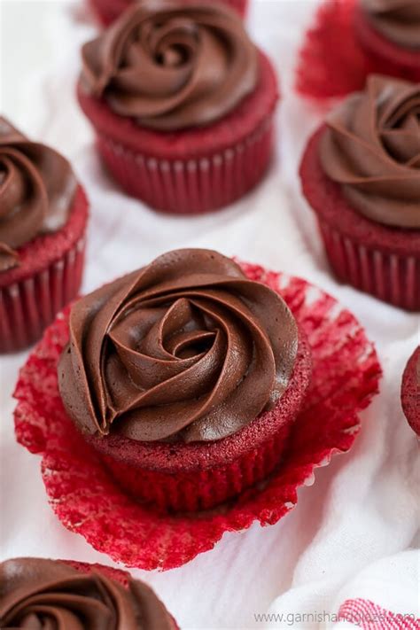 Chocolate Rose Red Velvet Cupcakes Oh Sweet Basil