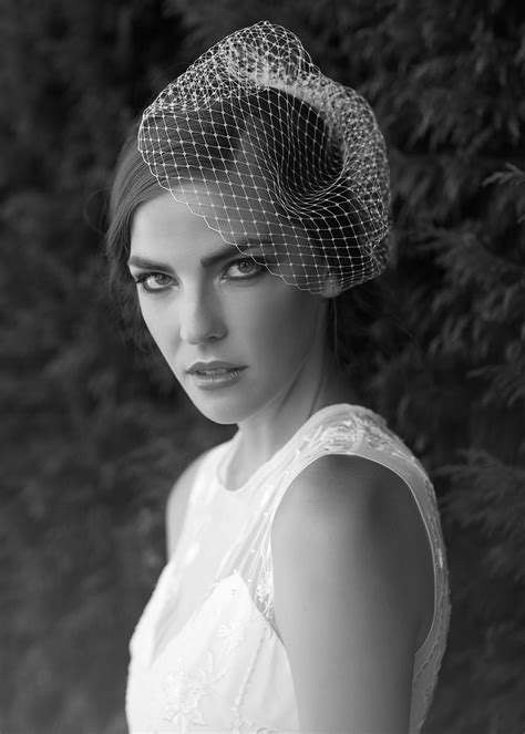 abbey bridal birdcage veil tania maras bridal headpieces