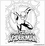 Spider Ultimate Pages Man Coloring Color sketch template