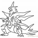Tyranitar Charizard Gengar Pokémon Coloringpages101 2197 1701 sketch template