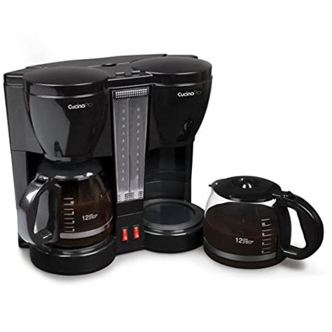 cucinapro double coffee brewer station dual coffee maker brews
